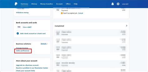 are paypal seller options available on personal accounts